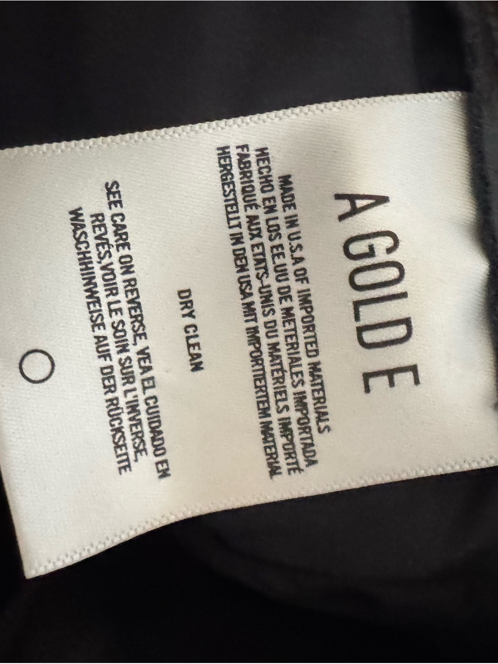 AGOLDE-90’s PINCH WAIST HIGH RISE- SIZE 24-RECYCLED LEATHER STRAIGHT LEG PANT - Picture 6 of 9